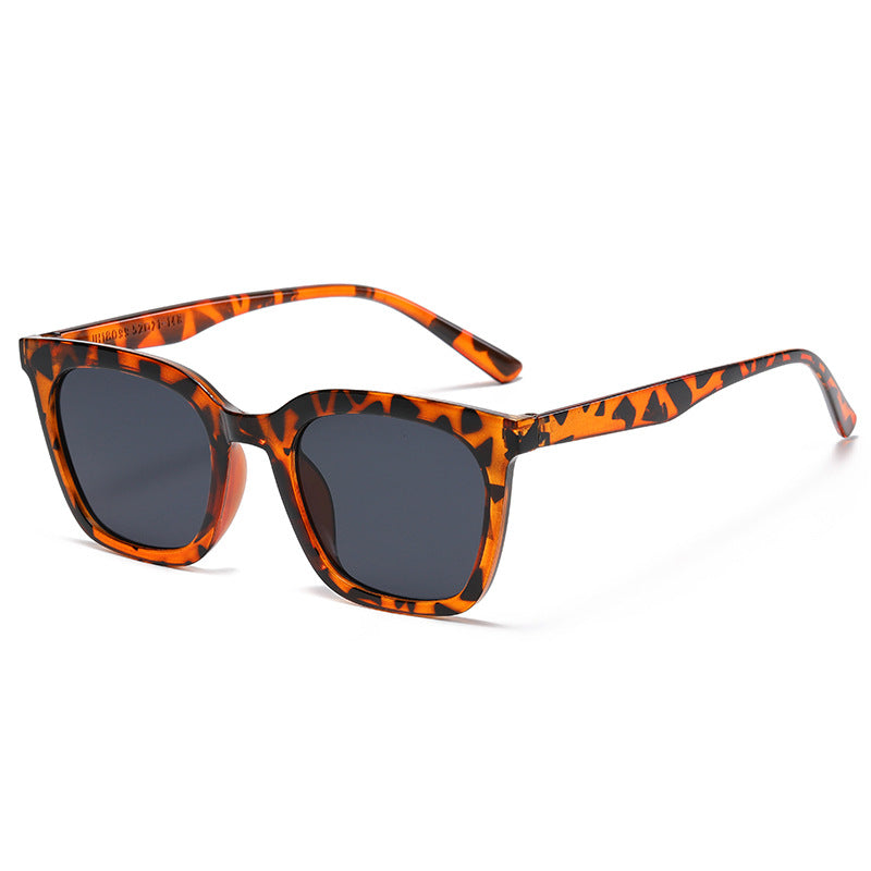 Wholesale Retro Brown Square PC Men's Sunglasses